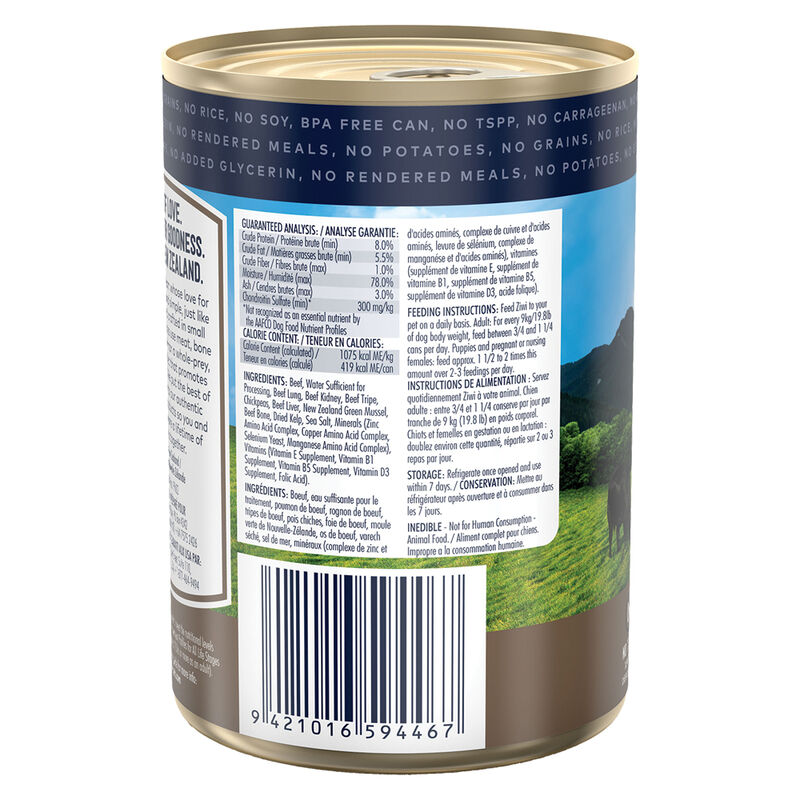 ZIWI, Can - Beef image number null